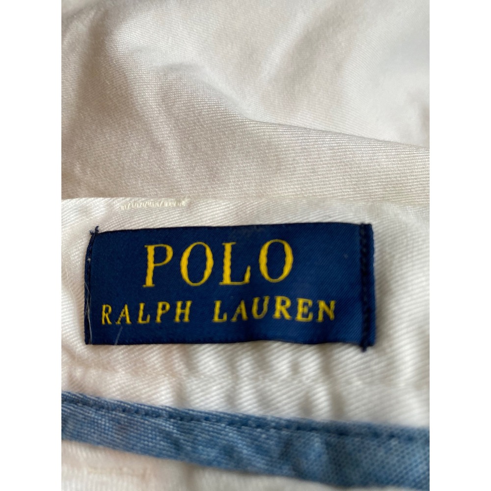 Polo Ralph Lauren Mens White Classic Fit 9 Inch Chino Shorts Cotton Twill - Picture 5 of 7